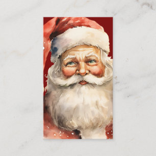 Weihnachtsmann Retro Weihnachten Visitenkarte