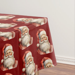Weihnachtsmann Retro-Weihnachtsmuster Tischdecke