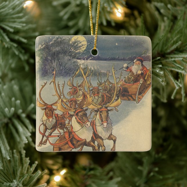 Weihnachtsmann Ristorante da Valentino Keramikornament (Baum)