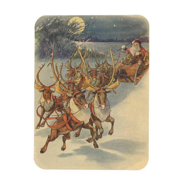 Weihnachtsmann Ristorante da Valentino Magnet (Vertikal)