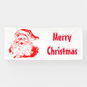 Weihnachtsmann Rot und Weiß Weihnachten Banner