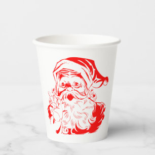 Weihnachtsmann Rot und Weiß Weihnachten Pappbecher