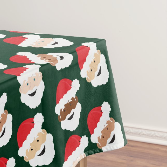 Weihnachtsmann Rote grüne Haut Tone Weihnachten Tischdecke (Beispiel)