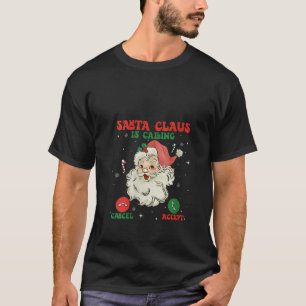 Weihnachtsmann ruft das Funny Phone Weihnachten Co T-Shirt