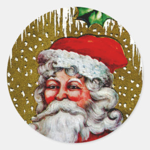 Weihnachtsmann Runder Aufkleber