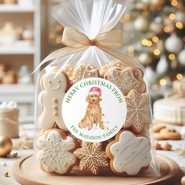 Weihnachtsmann Runder Aufkleber (Von Creator hochgeladen)