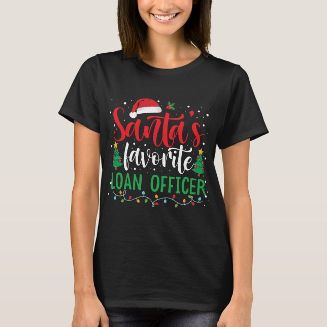 Weihnachtsmann_s Lieblings-Kreditreferentin Weihna T-Shirt (Vorderseite)