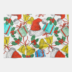 Weihnachtsmann-Sammlung Geschirrtuch