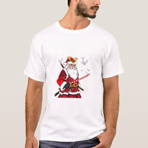 Weihnachtsmann Santa Claus japanische Kunst Samura T-Shirt