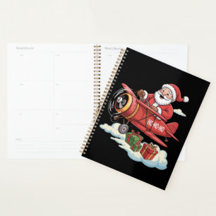 Weihnachtsmann Santa Claus Pilot Fliegendes Flugze Planer