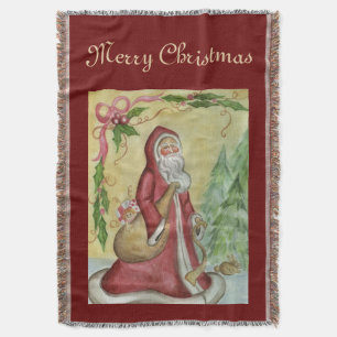 Weihnachtsmann Santa Decke Dekoration Geschenk