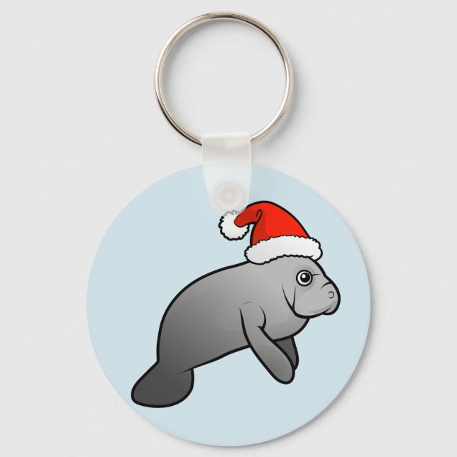 Weihnachtsmann Santa Schlüsselanhänger (Vorderseite)
