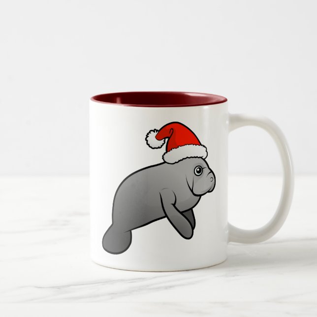 Weihnachtsmann Santa Zweifarbige Tasse (Rechts)