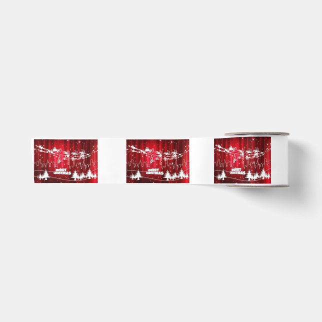 Weihnachtsmann Satinband (Vorderseite)