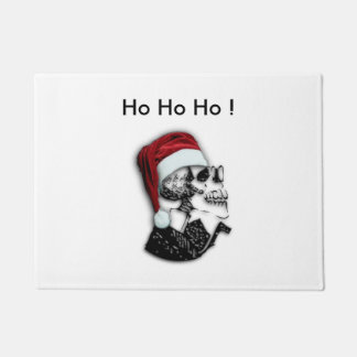 Weihnachtsmann Schädel Ho Ho Ho Fußmatte