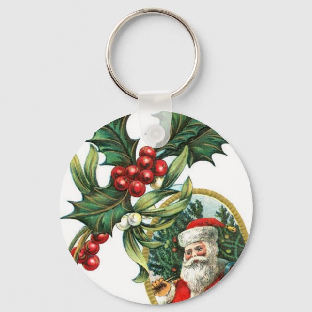 Weihnachtsmann Schlüsselanhänger (Vorderseite)