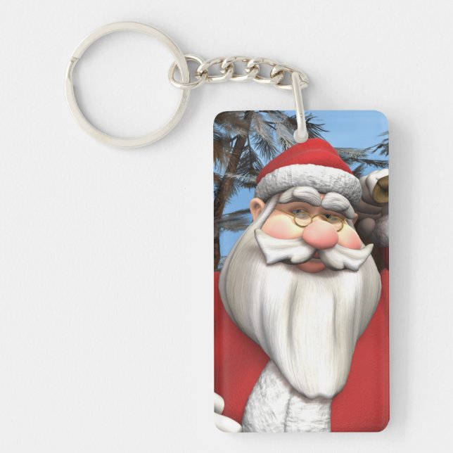 Weihnachtsmann Schlüsselanhänger (Vorderseite)