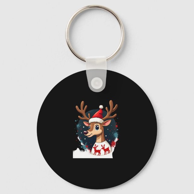 Weihnachtsmann Schlüsselanhänger (Vorderseite)