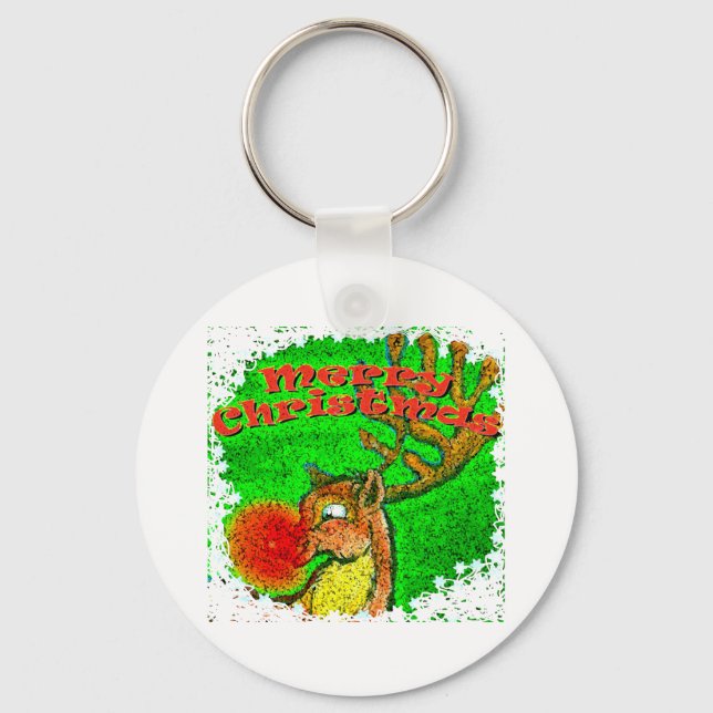 Weihnachtsmann Schlüsselanhänger (Vorderseite)