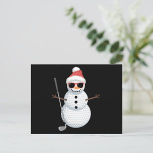 Weihnachtsmann Schneemann Golfball Weihnachten Gol