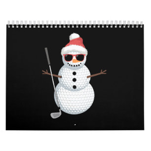 Weihnachtsmann Schneemann Golfball Weihnachten Gol Kalender
