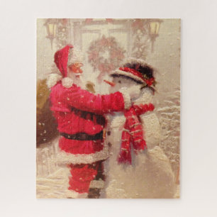 Weihnachtsmann Schneemann Weihnachten Feiertage
