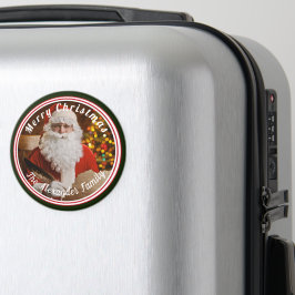 Weihnachtsmann schreibt Weihnachtsbaum-Keramik Magnet