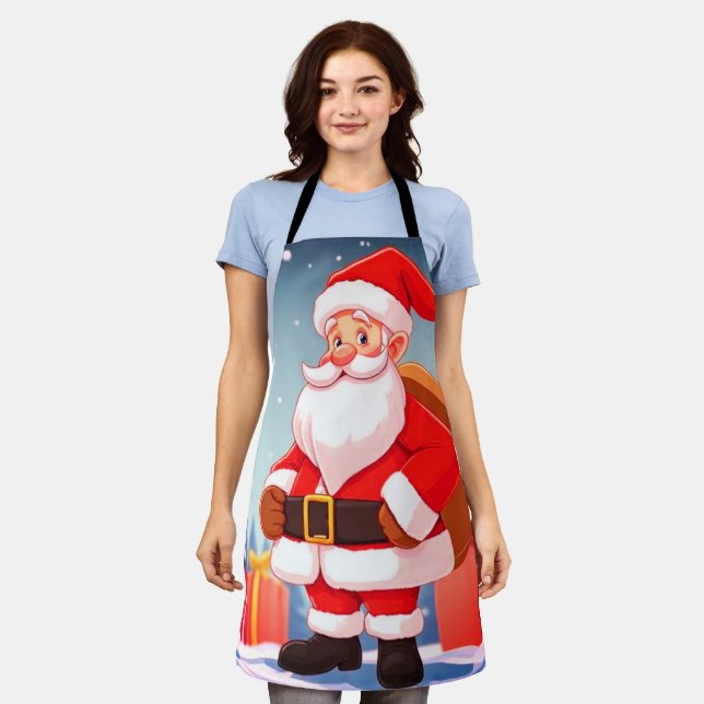 WEIHNACHTSMANN SCHÜRZE (Getragen)