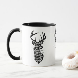 Weihnachtsmann, Schwarz & Weiß Tasse