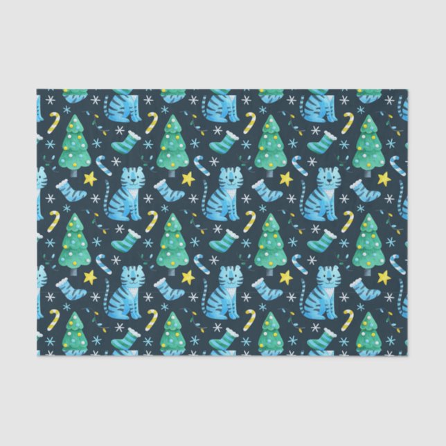 Weihnachtsmann Seidenpapier (Vorderseite)