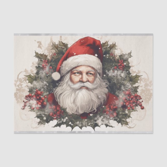 Weihnachtsmann Seidenpapier (Vorderseite)