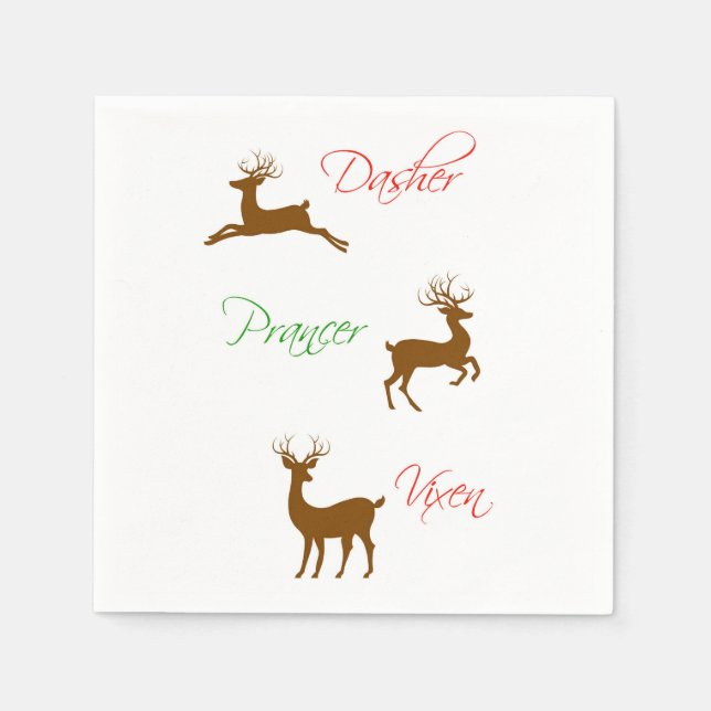 Weihnachtsmann Serviette (Vorderseite)