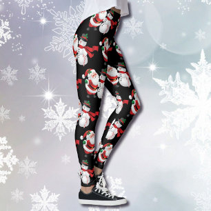 Weihnachtsmann Snowman Leggings