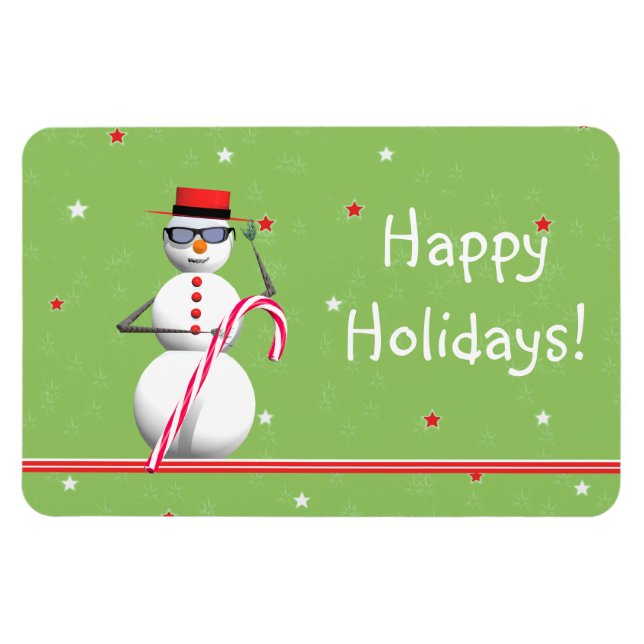 Weihnachtsmann Snowman Magnet (Horizontal)