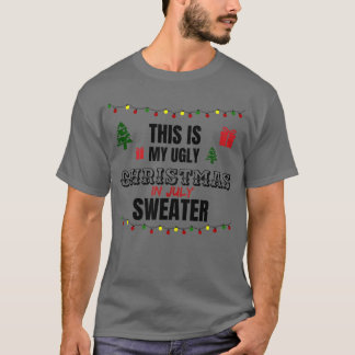 Weihnachtsmann-Sonnenbrille hässlicher Weihnachts- T-Shirt