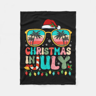 Weihnachtsmann Sonnenbrille Sommer Hawaii Strand W Fleecedecke