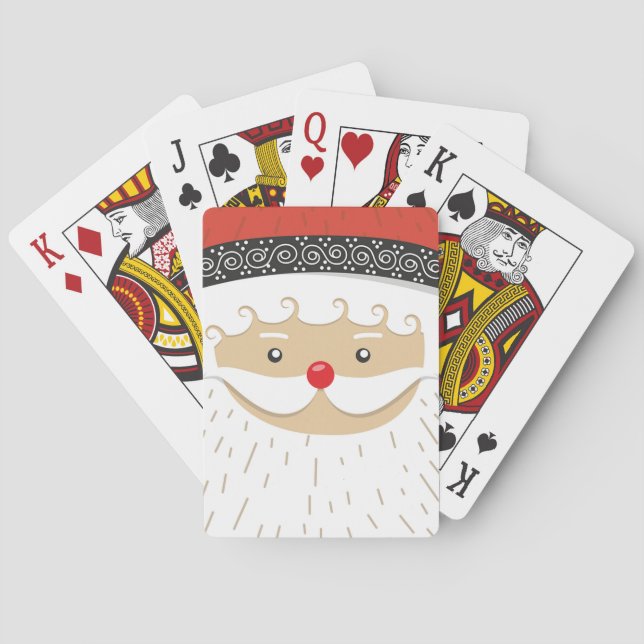 Weihnachtsmann Spielkarten (Rückseite)