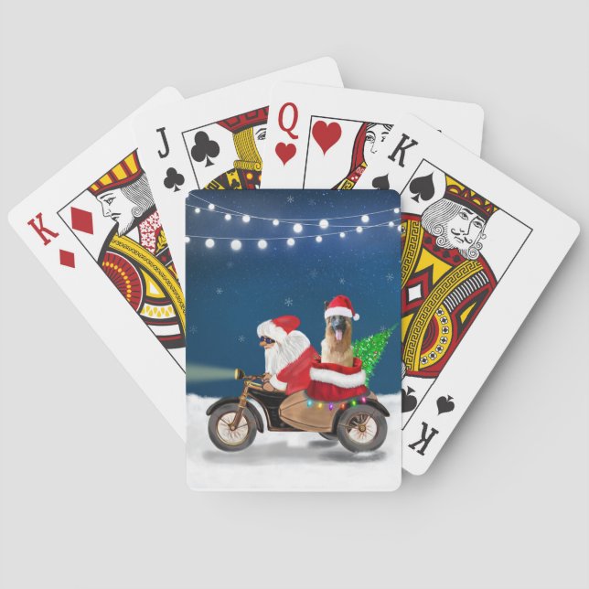 Weihnachtsmann Spielkarten (Rückseite)