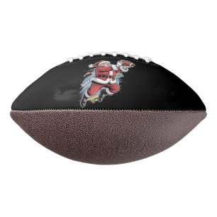 Weihnachtsmann spielt American Football Weihnachte
