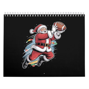 Weihnachtsmann spielt American Football Weihnachte Kalender
