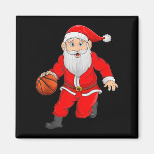 Weihnachtsmann spielt Basketball Xmas lustige Srts Magnet