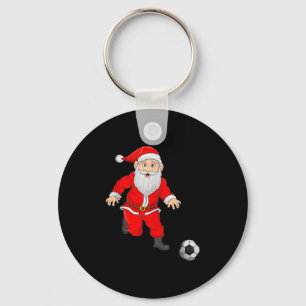 Weihnachtsmann spielt Fußball Xmas Srts Schlüsselanhänger