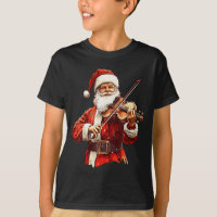 Weihnachtsmann spielt Geige Lustiger Geigenspieler