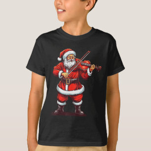Weihnachtsmann spielt Geige Lustiger Geiger Geigen T-Shirt
