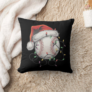 Weihnachtsmann Sport Weihnachten Baseballspieler Kissen