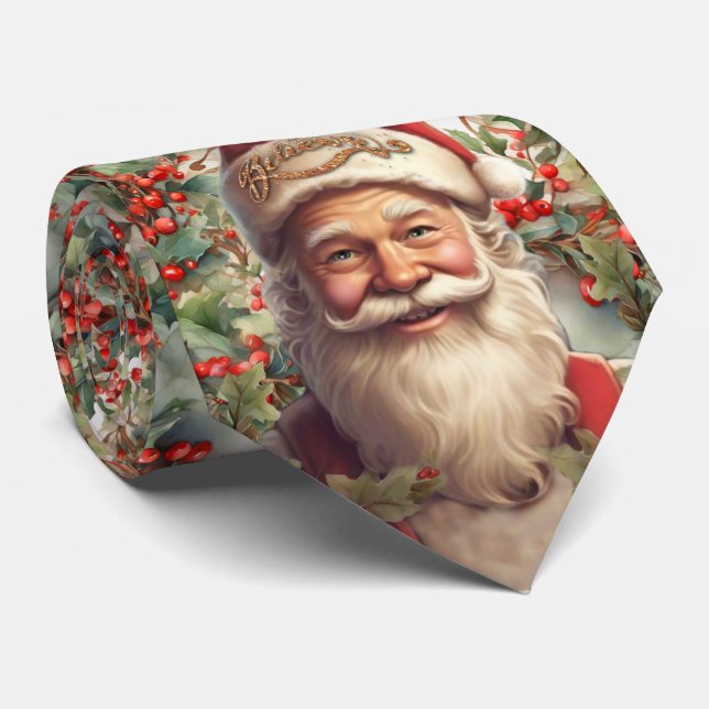 Weihnachtsmann St. Nicholas Weihnachtsfeierlichkei Krawatte (Gerollt)