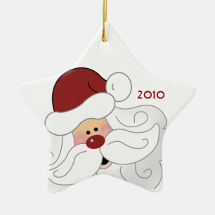 WEIHNACHTSMANN-St.-NICK Weihnachtsbaum-Verzierung Keramikornament