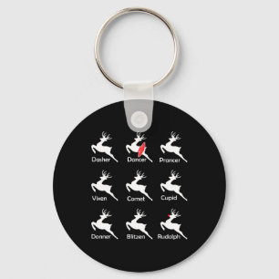 Weihnachtsmann Tänzer Ballerina Tanz Schlüsselanhänger