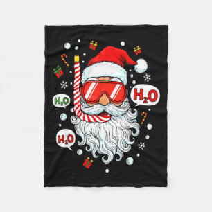 Weihnachtsmann-Taucherausrüstung Lustiger Taucher Fleecedecke