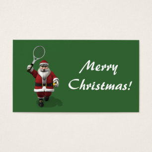 Weihnachtsmann Tennisspieler